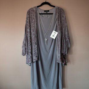 2-Piece Silver/Grey Dress